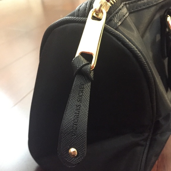 NEW Victoria's Secret Black Bag Purse Handbag Gold - Picture 4 of 10